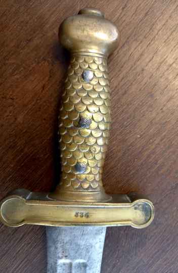 Glaive d'artillerie à pied, Louis Philippe.
