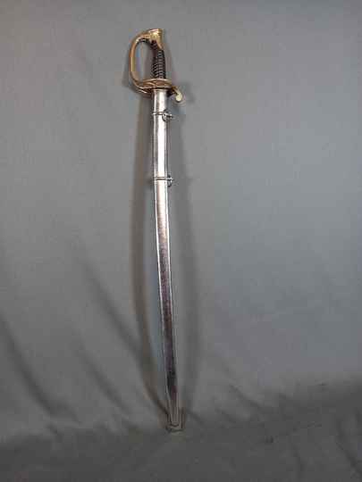 Sabre d'officier d'infanterie modèle 1855, avec fourreau fer