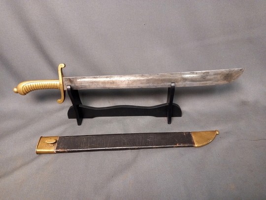PRUSSE- Glaive d'infanterie FASCHINENMESSER modele 1845, avec fourreau. VENDU EN 24 H