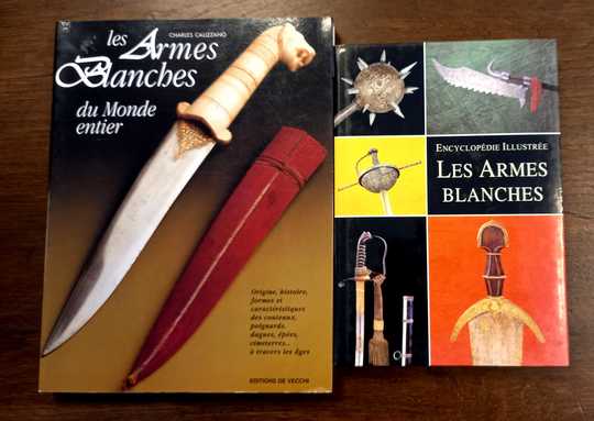 Lot de 2 livres: Les Armes blanches du monde entier + Encyclopédie illustrée des armes blanches
