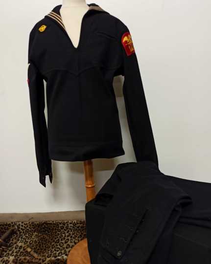 Tenue de la marine US. Veste avec pantalon à pont, 