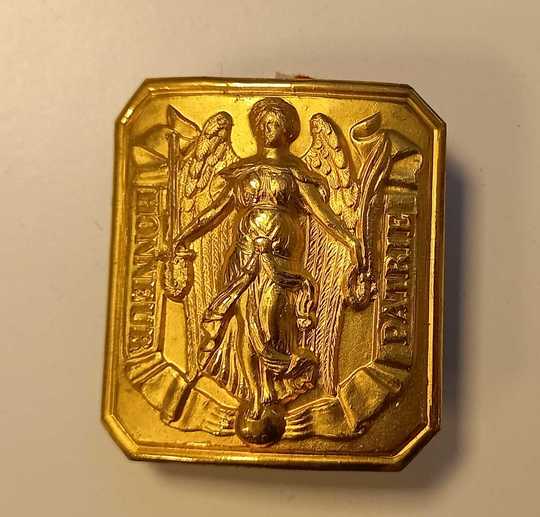 FRANCE. Boucle pour ceinturon d'officier modèle 1845 - Honneur et Patrie