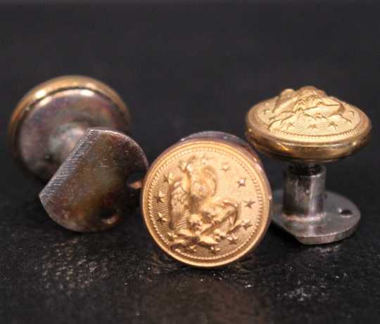 USA - Boutons à vis pour officier US marines. L'unité. Diam 15 mm. Neuf de stock