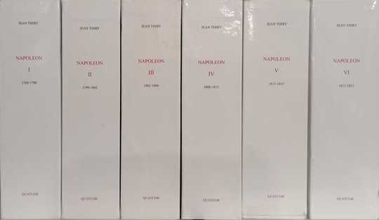Napoléon de Jean Thiry. Éditions Quatuor. COUVERTURES IMPRIMÉES, sous coffrets cartonnés.