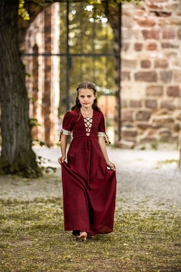 Robe Colombe/enfant manches courtes