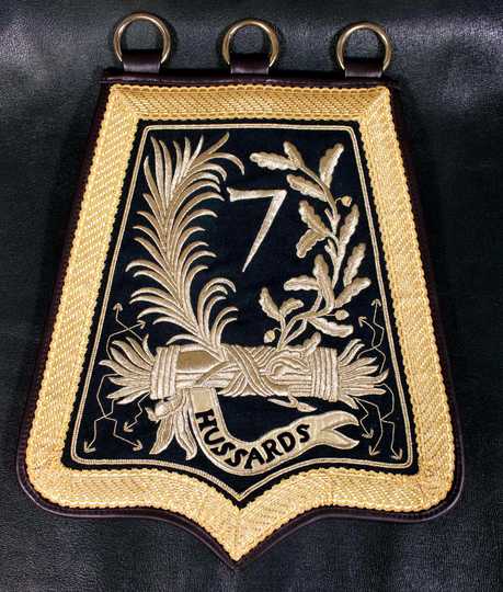 Sabretache d'officier du 7 ème hussard.