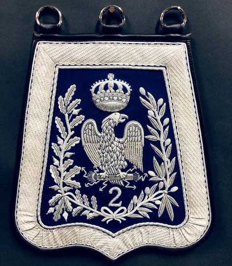 Sabretache d'officier du 2 ème hussard.