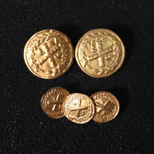 Boutons de maréchal d'Empire - 15mm et 24 mm -