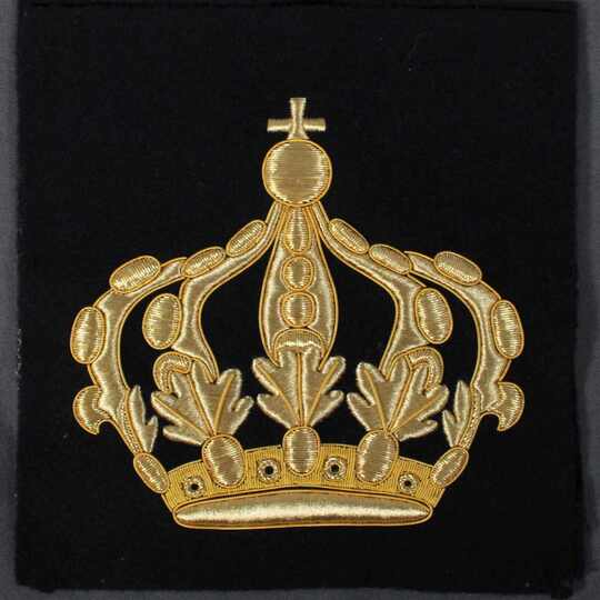 Couronnes pour tapis de selle d'officier de Grenadier à cheval de la garde Impériale - La Paire