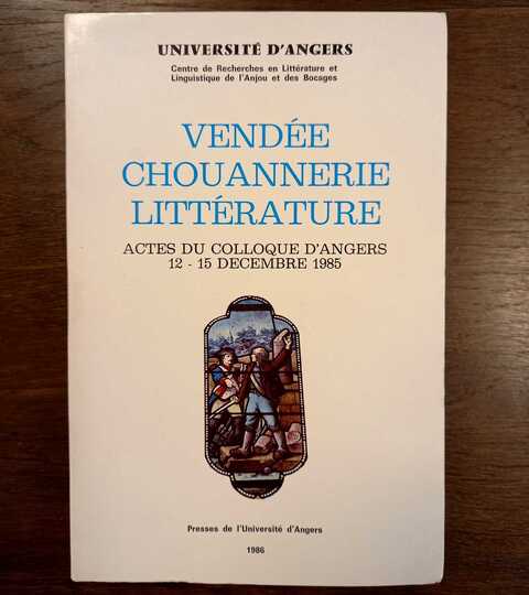 Vendée chouannerie littérature