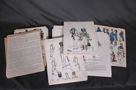 Planches (267) et fiches documentaires, de René Forthoffer.