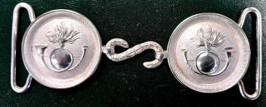 Rare boucle de ceinturon des douanes modèle 31. 3 pièces - Fabrication Française des Éts David - Plateau 50 mm 