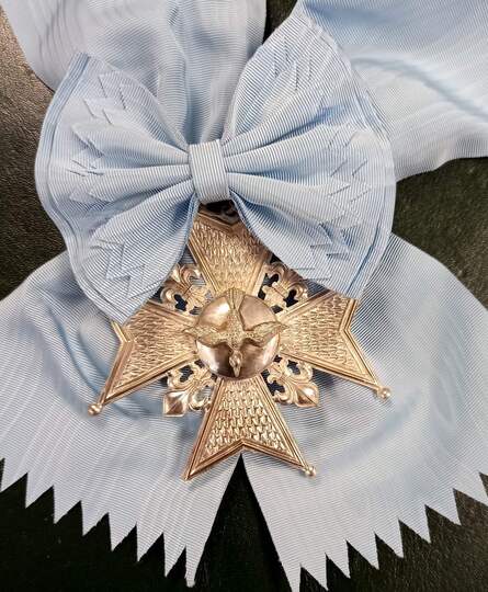 Copie ancienne de Grand Croix de l'ordre du Saint Esprit avec cordon neuf