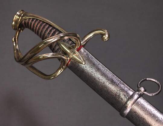 Sabre d'officier de cavalerie légère à la chasseur, Empire/ restauration