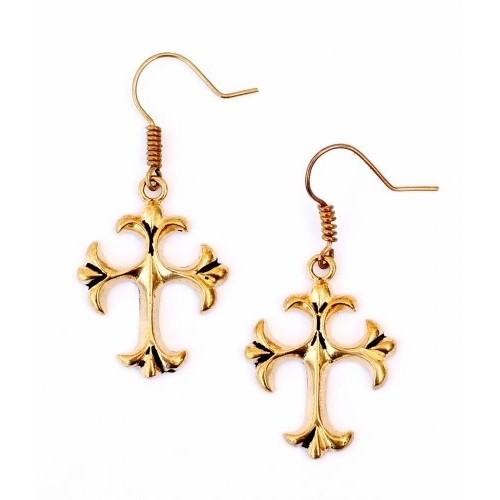 Boucles d'oreille Croix des croisés