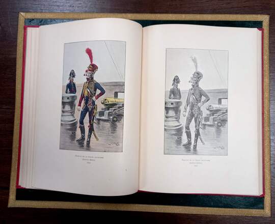 Album de l'armee Française de 1700 a 1870. Fallou 1902. (Beau) livre de coloriage