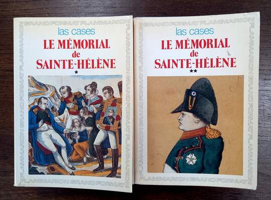 Mémorial de Saint Hélène. Las Cases. 2 tomes. Flammarion Grand Format