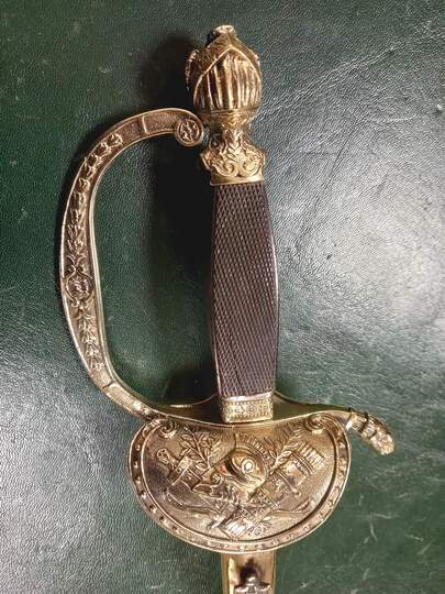 Épée d'officier d'état major Empire. Fourreau refait (?) au modèle