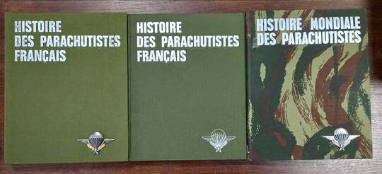 Histoire des parachutistes français (2 tomes) + Histoire mondiale des parachutistes