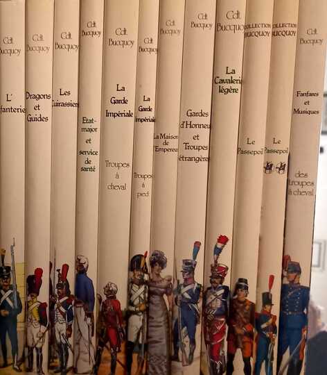 11 volumes Bucquoy: les uniformes du Premier Empire+ Tome 1 du 