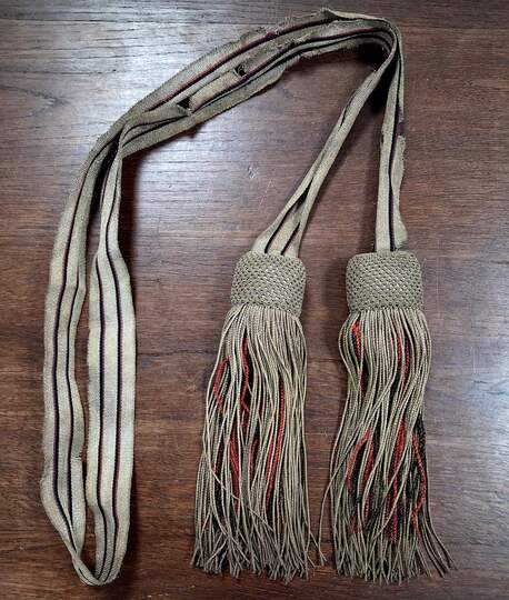 Ceinture de commandement. Allemagne impériale/Prusse, argent, noir, rouge
