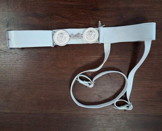 Ceinturon porte sabre d'officier à boutons 