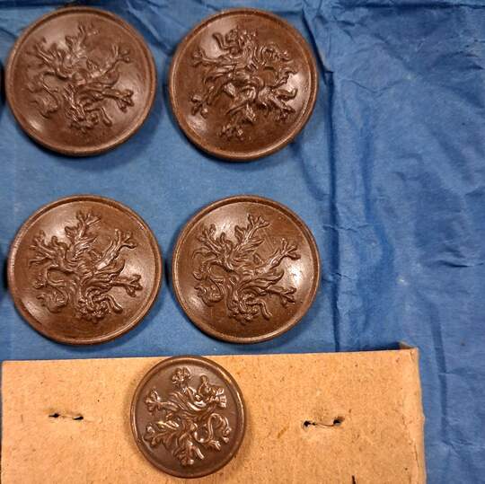 GRANDE GUERRE- BELGIQUE. Boutons au lion- bronzés- plats, neufs de stock (très limité)-2 diam- Production des Éts David 
